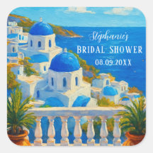Chá de Bebê Santorini Grego Cítrico Mediterrâneo