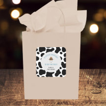 Chá de fraldas de Impressão de Vaca Rodeo Ocidenta