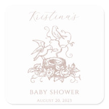 Chá de fraldas de Ninho de Pássaro Elegante