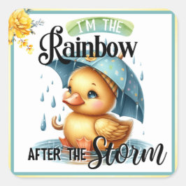 Adesivo Quadrado Chá de fraldas de Pato de Borracha Corta