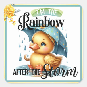 Adesivo Quadrado Chá de fraldas de Pato de Borracha Corta