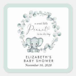 Adesivo Quadrado Chá de fraldas Eucalyptus de Elefante Bonito