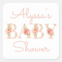 Chá de fraldas Floral Rosa