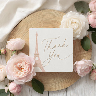 Adesivo Quadrado Chá de fraldas francês Bonjour Bebe Paris