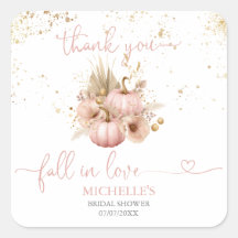 Chá de Noiva Enamorada Obrigada Abóbora