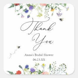 Adesivo Quadrado Chá de panela de abelha selvagem