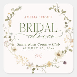 Adesivo Quadrado Chá de panela de conto de fadas e Arcos