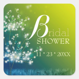 Adesivo Quadrado Chá de panela de Dandelions de Sonho