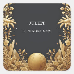 Adesivo Quadrado Chá de panela de Passagem de Embarque do Adventure