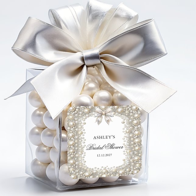 Adesivo Quadrado Chá de Panela Diamantes e Pérolas (Criador carregado)