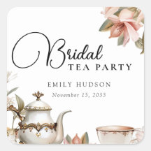 Chá de panela do Tea Party Elegante