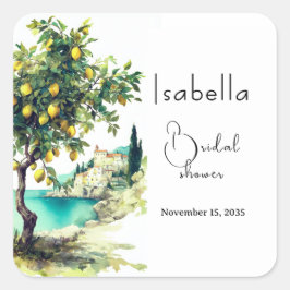 Adesivo Quadrado Chá de panela italiano La Dolce Vita