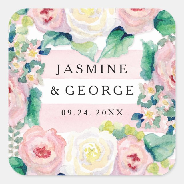 Adesivo Quadrado CHÁ DE PANELA MODERN - Maiúsculas - Maiúsculas com (Frente)