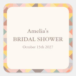 Adesivo Quadrado Chá de panela Personalizado Rustic Terthy Fall Neu