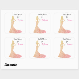 Adesivo Quadrado chá de panela Sparkle e Shine