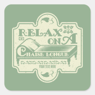 Adesivo Quadrado Chaise Longue