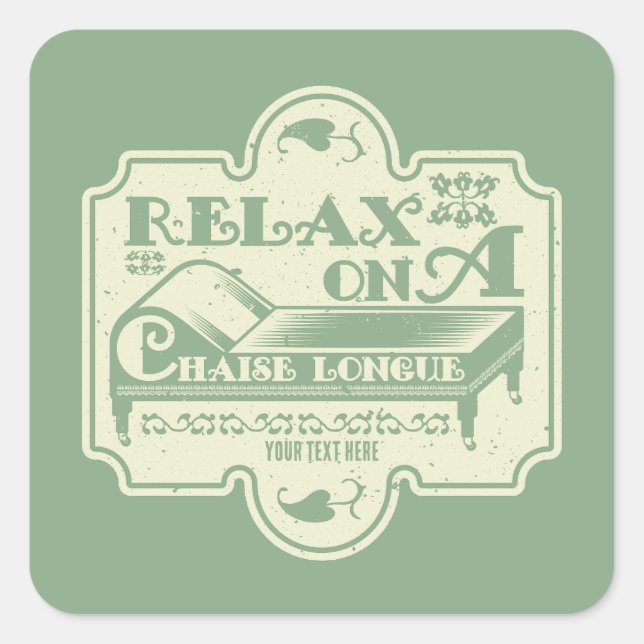 Adesivo Quadrado Chaise Longue (Frente)