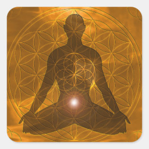 Adesivo Quadrado Chakra sacral Swadhisthana