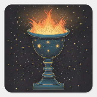 Adesivo Quadrado Chalice Flaming no Céu