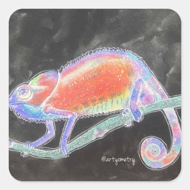 Adesivo Quadrado Chamada Inversa (Frente)