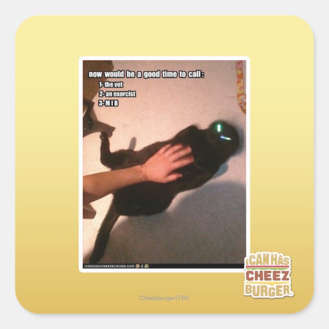 Adesivo Quadrado Chamar MIB (Frente)