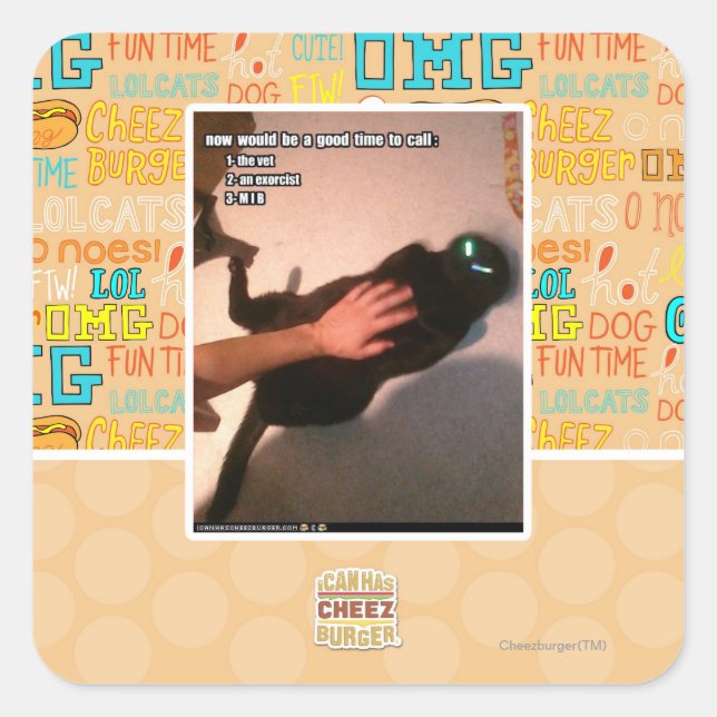 Adesivo Quadrado Chamar MIB (Frente)