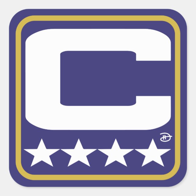 Adesivo Quadrado Champion Patch - BAL Purple Sticker (Frente)