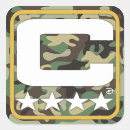 Adesivo Quadrado Champion Patch - Vinheta do USA Edition