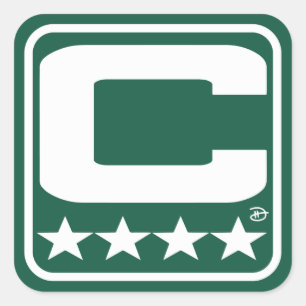 Adesivo Quadrado Champion Patch - Vinheta Verde NYJ