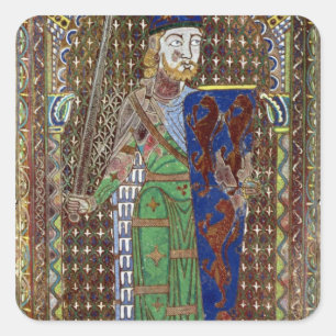 Adesivo Quadrado Chapa do túmulo de Geoffrey Plantagenet