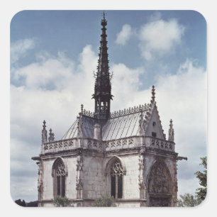 Adesivo Quadrado Chapelle Santo-Hubert do castelo Amboise