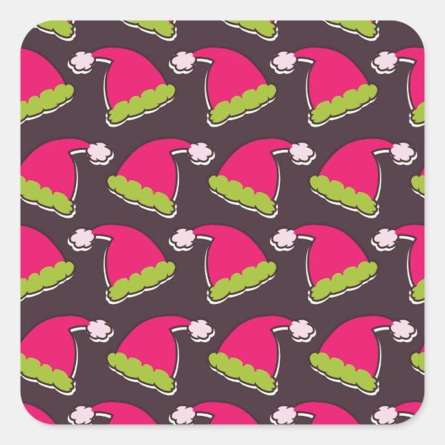 Adesivo Quadrado chapéu de anã (Frente)