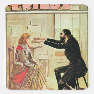 Adesivo Quadrado Chapéu mole hypnotised por Svengali