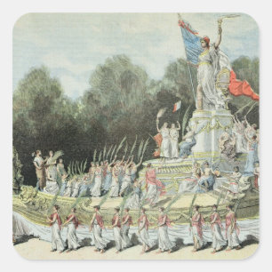 Adesivo Quadrado Chariot de Triumph da república