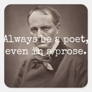 Adesivo Quadrado Charles Baudelaire