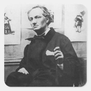 Adesivo Quadrado Charles Baudelaire com gravuras, c.1863
