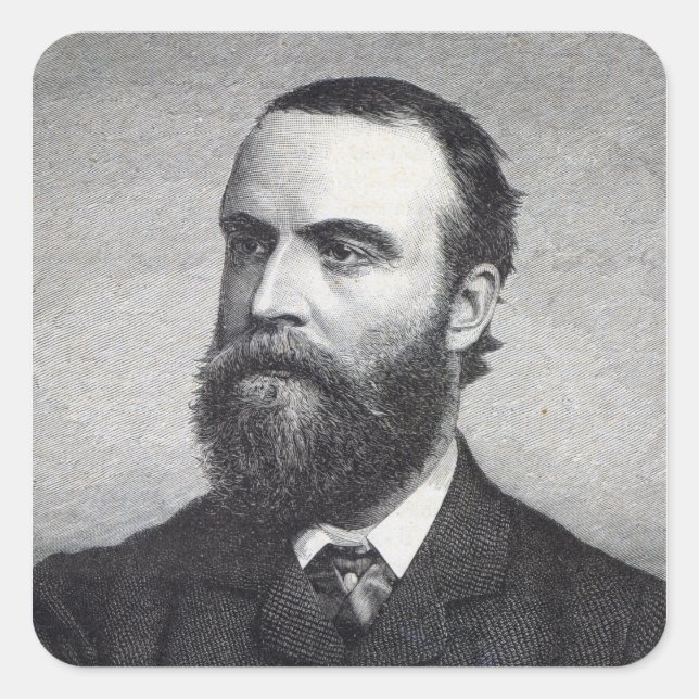 Adesivo Quadrado Charles Stewart Parnell (Frente)