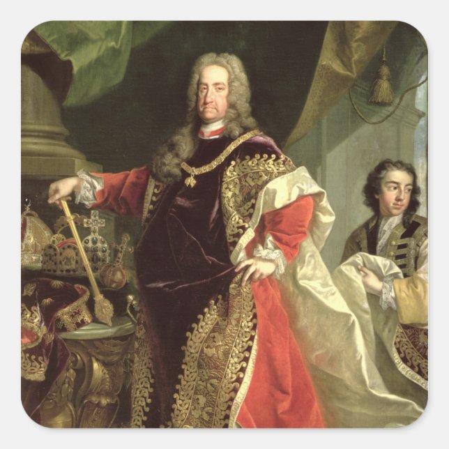 Adesivo Quadrado Charles VI , Santo Imperador Romano vestindo o (Frente)