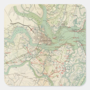 Adesivo Quadrado Charleston, defesas