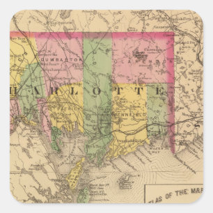 Adesivo Quadrado Charlotte Co, NB
