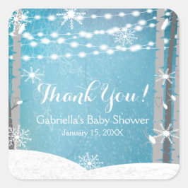 Adesivo Quadrado Chás de fraldas de árvores de aves florestais