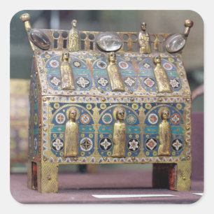 Adesivo Quadrado Chasse do relicário, Limoges, c.1200-50