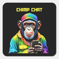 Chat-Chimpanzé engraçado com telefone