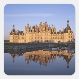 Adesivo Quadrado Chateau Chambord, Loire Valley, França