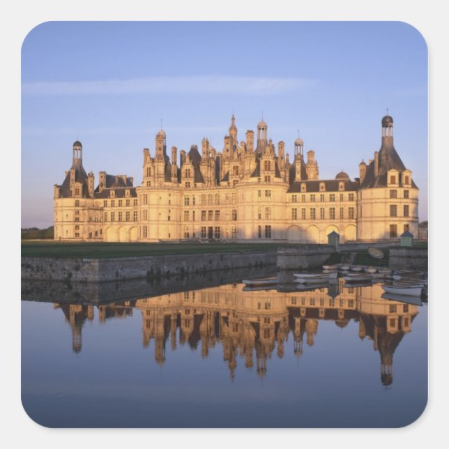Adesivo Quadrado Chateau Chambord, Loire Valley, França (Frente)