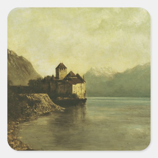 Adesivo Quadrado Chateau de Chillon, 1874 (Frente)
