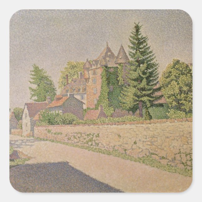 Adesivo Quadrado Chateau de Comblat, c.1887 (Frente)