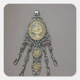 Adesivo Quadrado Chatelaine, final do século XVIII