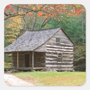 Adesivo Quadrado Chave de Registro Histórico de Cena no Enfumaçado