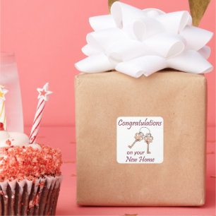 Adesivo Quadrado Chaves para nova casa